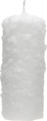 Produktbild von Adventskerzen mit Schneeballoptik für Weihnachtsdeko und Festtagstisch, 4 Stück