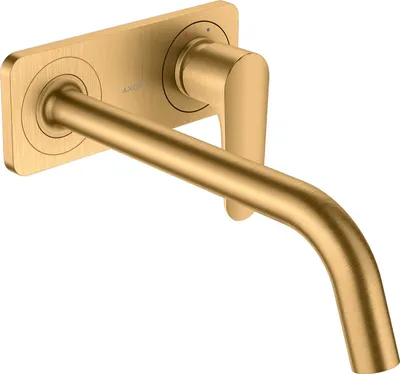 Produktbild von hansgrohe AXOR Citterio M Einhebel Waschtischmischer Unterputzmodell mit Platte und langem Auslauf Wandmontage, 34115950