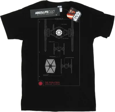 Produktbild von Star Wars - "Force Awakens TIE Fighter" T-Shirt für Herren BI45944 (L) (Schwarz)