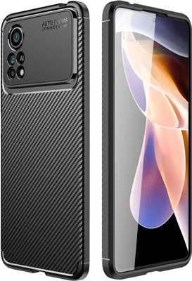 Produktbild von König Design Hülle kompatibel mit Xiaomi Poco M4 Pro Kunststoff Soft Handyhülle - Handy Case Schwarz