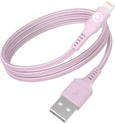 Zdjęcie produktu dla BigBen Connected, kabel USB-A do Lightning do ładowania i transmisji danych 12 W, 1,2 m, różowy