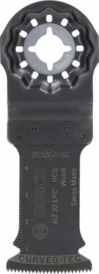 Produktbild von Bosch Starlock AIZ 32 EPC HCS, Schneider, Holz, Schwarz, Replacement blade, 5 cm, 32 mm