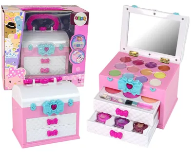 Produktbild von Leantoys Beauty Kit im Koffer rosa weiß