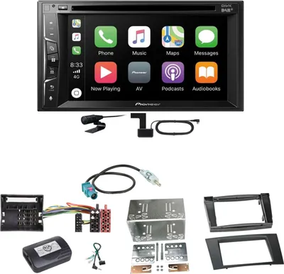 Produktbild von Pioneer AVH-Z3200DAB Carplay Bluetooth DAB Einbauset für Mercedes W211 CLS W219