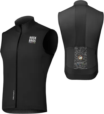 Produktbild von ROCKBROS Road to Sky Herren Fahrradweste Herbst Winddicht Ärmellos Atmungsaktiv Für Laufen Radfahren Armeegrün Größe L