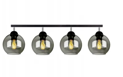 Produktbild von Deckenlampe Pendellampe Kugel Schwarz Grau Weiß (N100-BG4)