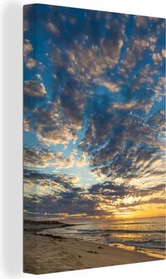 Zdjęcie produktu dla OneMillionCanvasses® - Obraz na płótnie - 90x140 cm, Zachód słońca na wybrzeżu Ningaloo, Dekoracja ścienna - Zdjęcie na płótnie - Obraz na drewnianej ramie - Dekoracja ścienna - Sypialnia