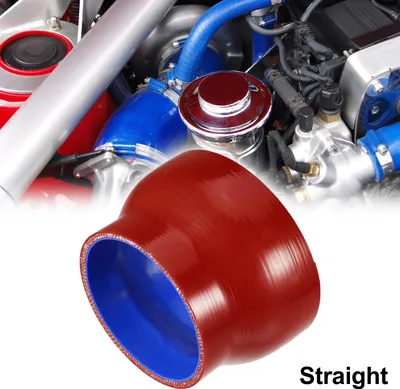 Image de 89-114mm 3,5"-4,5" ID Droit Coupleur Silicone Tuyau Rouge pour Voiture