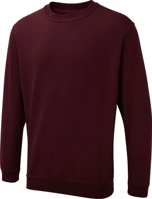 Produktbild von Uneek UX Sweatshirt UX3 Herren Damen Basic Rundhals maroon L