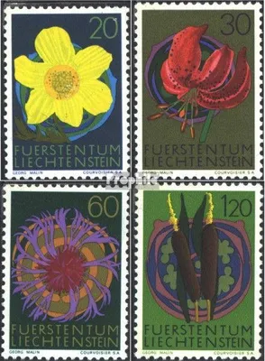 Produktbild von Briefmarken Liechtenstein 1972 Mi 560-563 (kompl.Ausg.) gestempelt Blumen