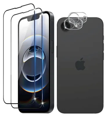 Produktbild von 2X Panzerglas für iPhone 16e Display Kamera Schutzglas Panzerfolie Full Screen 9H