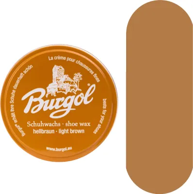 Produktbild von Burgol Schuhwachs  - Schuhpolitur für Hochglanz und Schutz - 100ml -  (031) Hellbraun