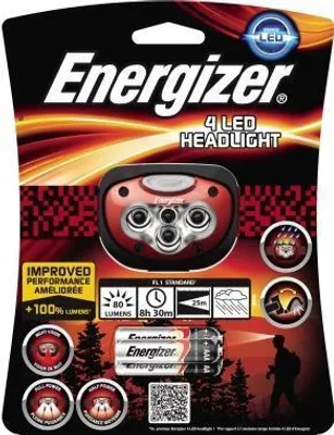 Immagine prodotto di Energizer Pro-Headlight 4 LED Torcia ad archetto nera (631637)