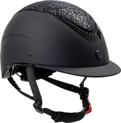 Zdjęcie produktu dla Kask jeździecki Equestro Galaxy z małym daszkiem i dżetami