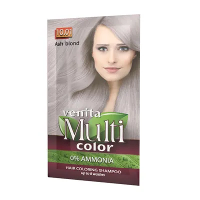 Produktbild von VENITA MULTI COLOR Colorationsshampoo Beutel 10.01 Aschblond 40 g
