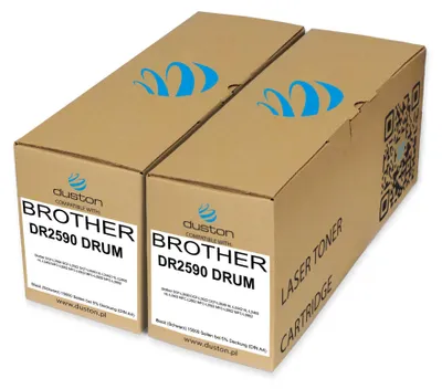 Produktbild von Duston DR2590 Trommel 2x – kompatibel mit Brother DCP-L2600/2622/2640 HL-L2402/2442/2460 MFC-L2802/2862/2922