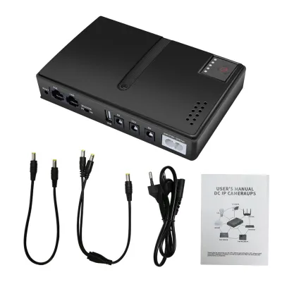 Obrázok produktu pre Mini UPS zdroj 10400 mAh - 36 W záložná batéria so 6 výstupmi (USB/DC/POE 5 V-24 V), pre kameru, router, zástrčka EÚ