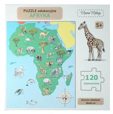 Image de 120 puzzles éducatifs Afryka (jouets, puzzles)