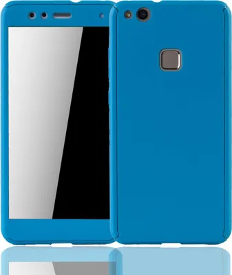 Produktbild von Handyhülle Schutzhülle für Huawei P10 Lite Full Case Cover Displayschutz 360 Blau