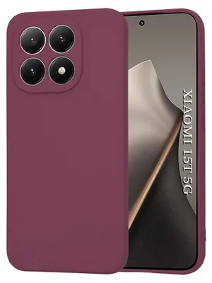 Produktbild von Techsuit – SoftFlex Silikonhülle für Xiaomi 15T – pflaumenrot