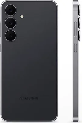A studio shot of a Samsung smartphone, showing the back and side profiles.