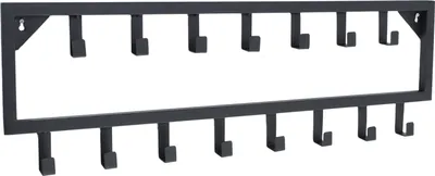 Produktbild von LOFT42 Bono WandWandgaderobe 15 Haken - Metall - schwarz