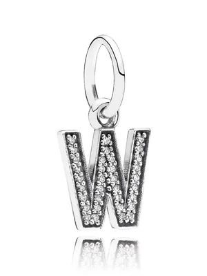 Zdjęcie produktu dla Charm Pandora – litera W – 791335CZ