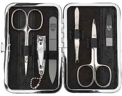 Zdjęcie produktu dla Zestaw do manicure pedicure 6 elementów etui skóra dla kobiety