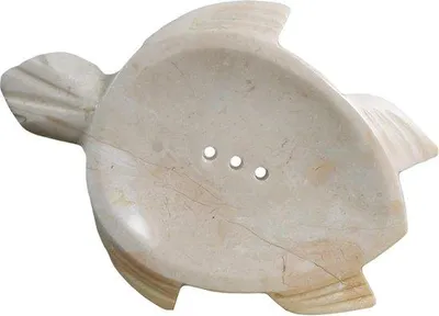 Produktbild von Famanu Seifenablage Schildkrötenmotiv - natürliches Marmor