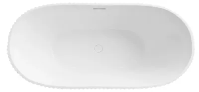 Immagine prodotto di Vasca Da Bagno Freestanding Rea Atena 170 Con Tappo A Spina Nero Bianco