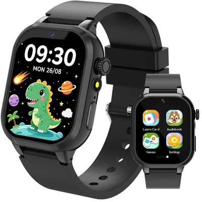 Zdjęcie produktu dla Inteligentny zegarek dla dzieci, Smartwatch z 32 grami, ekranem dotykowym HD, 3 trybami sportowymi, funkcją audiobooków, budzikiem i kalkulatorem. Zegarek dla dzieci, idealny jako prezent dla dziewczynek i chłopców