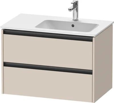 Produktbild von Duravit Ketho.2 Wastafelonderkast 81x48x54,9 cm Supermat Taupe