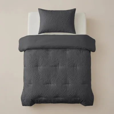 Produktbild von Sleeptime Lazy Bettdecke Salva Grau 140 x 200 Mit Kissenbezug cm