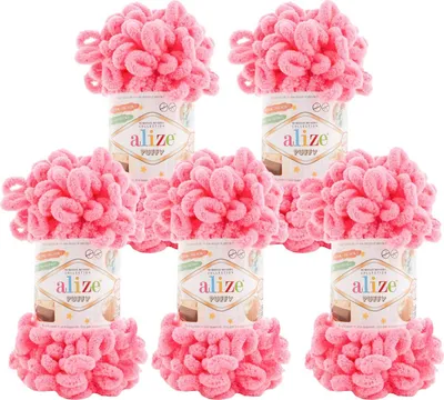 Produktbild von 500g Strickgarn ALIZE Puffy Uni, stricken ohne Nadeln auch für Anfänger geeignet