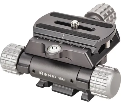 Produktbild von Benro GRA1, Adapter, Schwarz, Silber, 1/4, 3/8", 93 mm, 50 mm, 100 mm