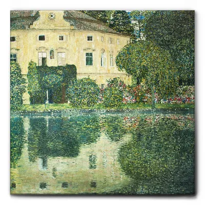 Produktbild von Giallobus - Kammerburg 4 - Gustav Klimt - 100L x 100B cm - Bild - Leinwand mit Standardrahmen