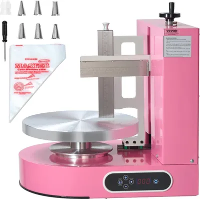 Produktbild von Kuchendekoriermaschine zum Auftragen von Kuchenglasur für 4- bis 12-Zoll-Kuchen, rosa