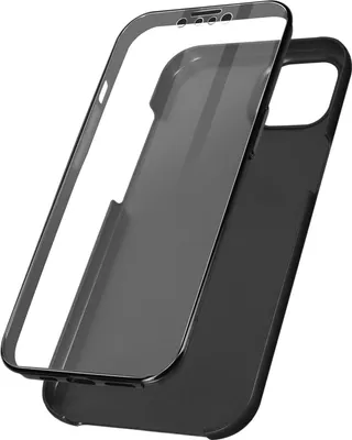 Image de Avizar, coque de protection à 360° (avant et arrière) pour Apple iPhone 13 Mini, noire