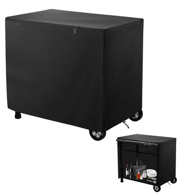 Produktbild von Mordx Outdoorküche Beistelltisch Abdeckung,100x60x80cm Wasserdichte Tischabdeckung für den Esswagen Terrassengrillwagen Pizzaofen Tischabdeckung Winddicht Verstellbare Kordelzug Antiaging