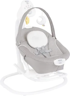 Produktbild von Graco SoftSway™ elektrische Babyschaukel und Wippe, 2 in 1, ab Geburt bis ca. 9 Monate (9 kg), patentierter Magnetic Motion Motor, sanft und leise, 3-fach verstellbarer Sitz, Spielbügel, Starlight