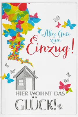 Produktbild von Neues Heim – Einzug – Umzug - Glückwunschkarte im Format 11,5 x