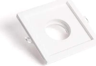 Produktbild von Downlight-Ring Gipseinbau für LED-Glühbirne GU10 / GU5.3 Schnitt 125 x 125 mm UGR17 Weiß