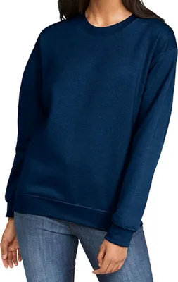 Produktbild von Gildan SF000 | Softstyle® Midweight Fleece Adult Crewneck Sweatshirt Unise - Farbe: Navy - Größe: S