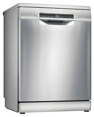 Obrázek produktu pro Bosch Serie 4 SMS4EKI06E, Stojací, Plná velikost (60 cm), Nerezová ocel, Černá, Nerezová ocel, Knoflíky, LCD