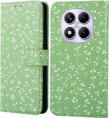 Image de bibliothèque design imoshion pour le Xiaomi Redmi Note 14 Pro (4G) - Fleurs vertes
