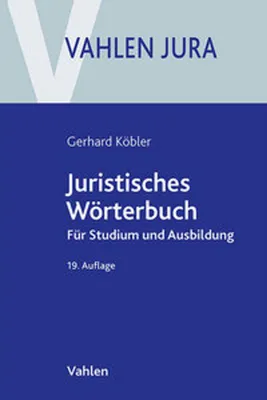 Obrázek produktu pro Juristisches Wörterbuch