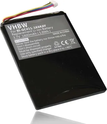 Produktbild von vhbw Akku kompatibel mit Navigon 7210, 7310 GPS Navigation Navi (1600 mAh, 3,7 V, Li-Ion)