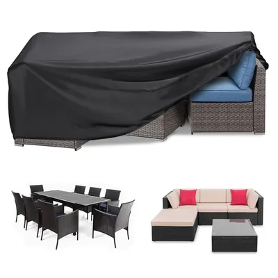 Produktbild von Gartenbankabdeckung - Gartenmöbel Abdeckung - 210D Schutzhülle - Wasserdicht,winddicht - 150x90x71 cm - Schützt Ihre Gartenbank vor UV-Strahlung