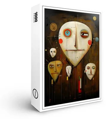 Produktbild von raxxa Premium-Puzzle "Whimsical Alarmed 1", 1000 Teile
