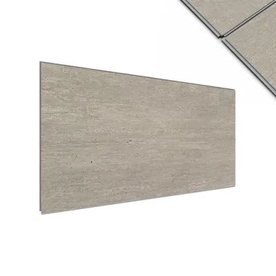 Produktbild von IZODEKOR SPC Wandpaneele 60x120 cm – Wasserdichte Wandverkleidung für Bad, Dusche & Küche - Desert Silence